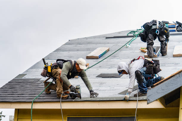 Professional Gutter Installation technician working in Vienna, VA